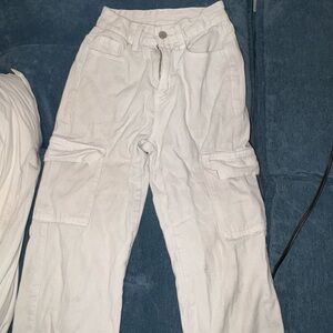 White Cargo Pants